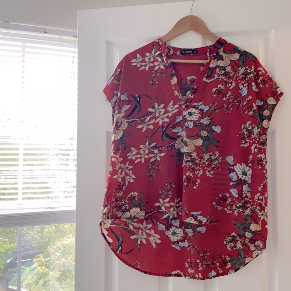 ❤️SOLD Shein high low sleeveless blouse